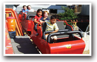 Kids Roller Coaster at Elitch Gardens in Denver, Colorado