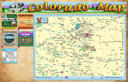 Colorado State Map and Mileage Chart