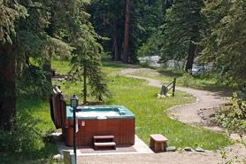 Outdoor hot tub Luxury Riverfront Cabins Feature an Indoor Private Spa Tubs