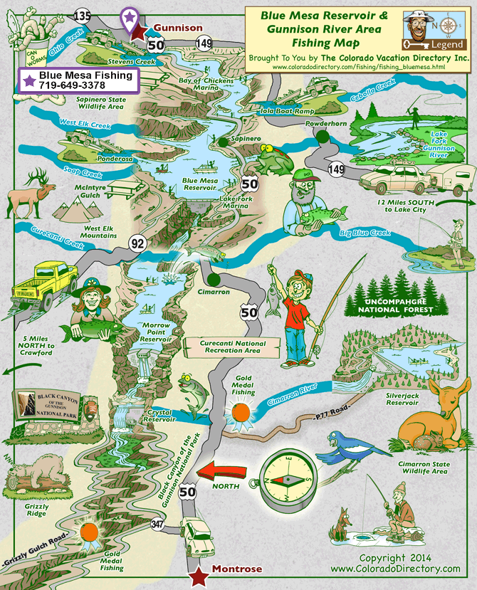 Blue Mesa Reservoir Map - Zaria Kathrine