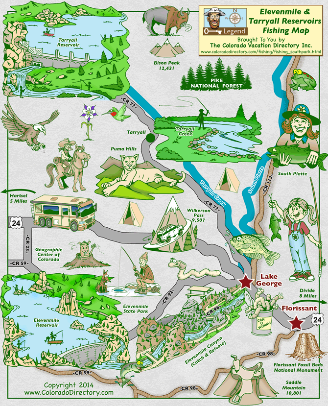 Eleven Mile State Park Map