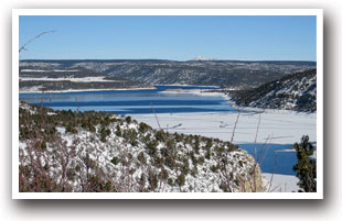 McPhee Reservoir in the Winter, Colorado
