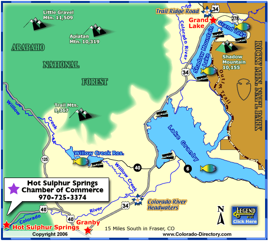 Grand Lake Fishing Map Colorado - Grandlake Fishing