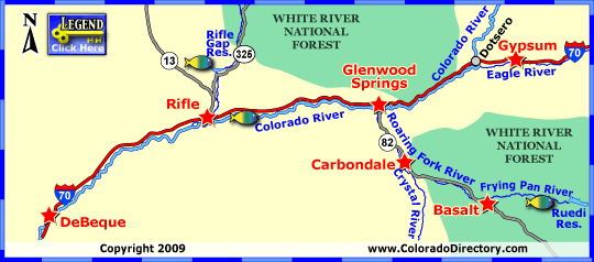 Colorado River Fishing Map