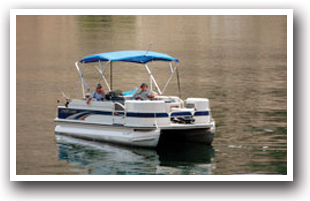 Boating on Blue Mesa Reservoir, Colorado