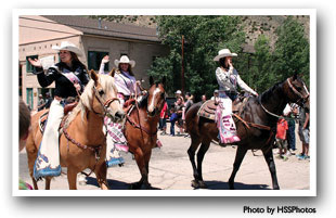 Hot Sulphur Days parade in Middle Park, Colorado