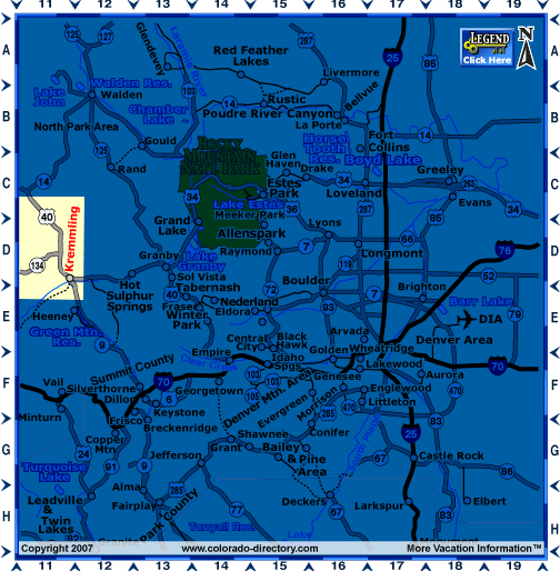 North Central Colorado Map