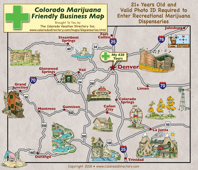 Colorado Recreational Dispensary Map Verjaardag Vrouw 2020