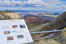 Echo Park overlook, The Center of the Universe, located along the Dinosaur Diamond Scenic Byway in Colorado.