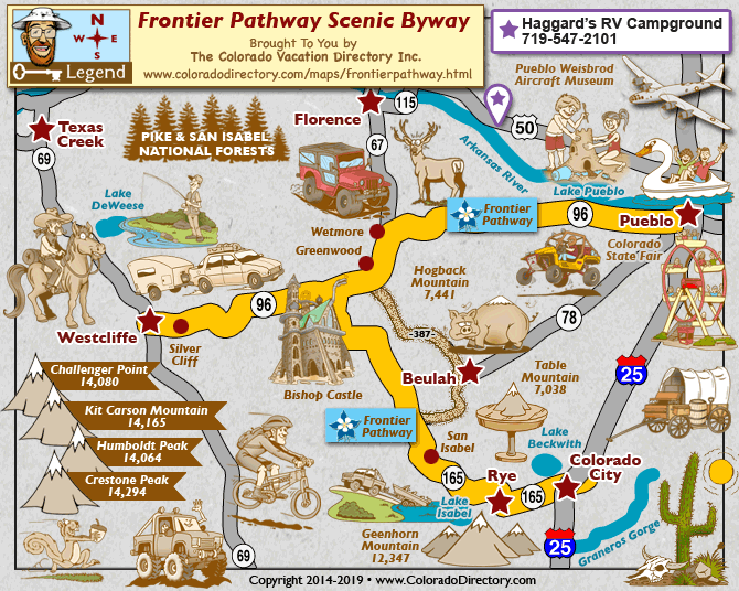 Scenic Drives In Colorado Map