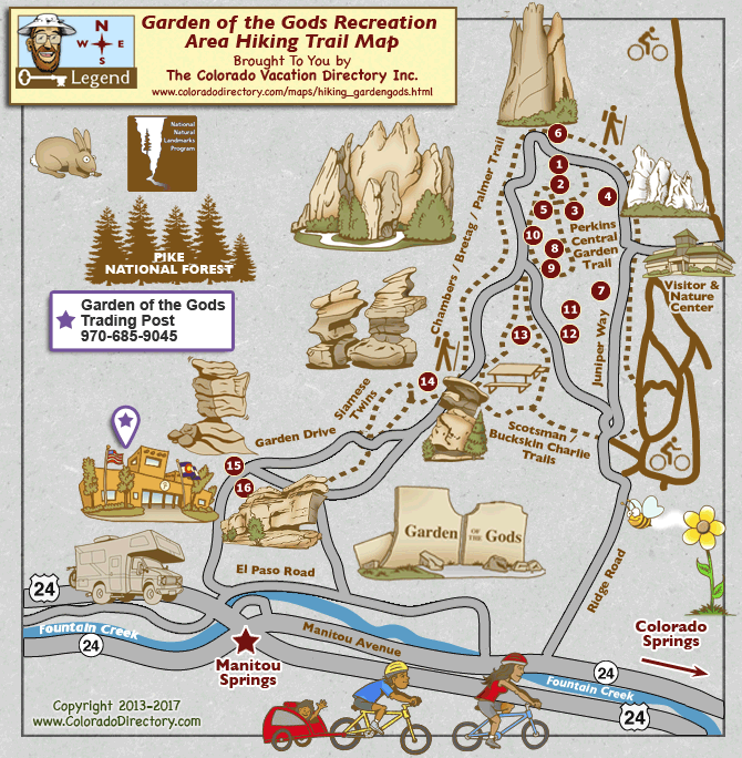 Garden Of The Gods Map - United States Map