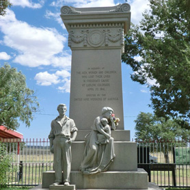 Ludlow Massacre Memorial along the Santa Fe Trail Scenic Byway in Colorado.