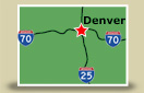 Denver Mountain Area Map, Colorado Vacation Directory