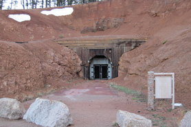 Entrance to the Old Midland Tunnel between Divide and Cripple Creek, Colorado