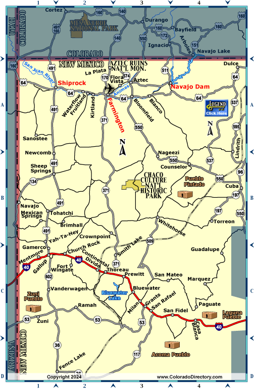Northwest New Mexico Regional Map