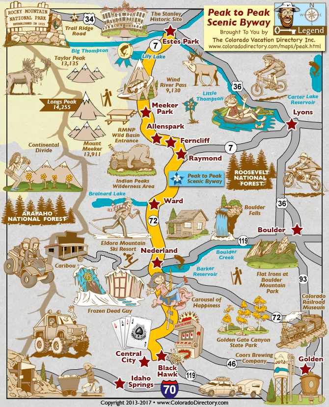 map of tourist attractions in colorado