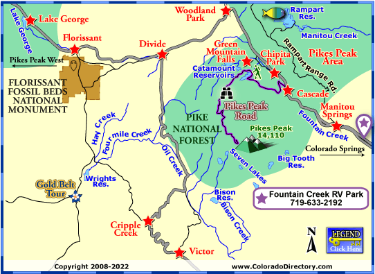 Pikes Peak Us Map