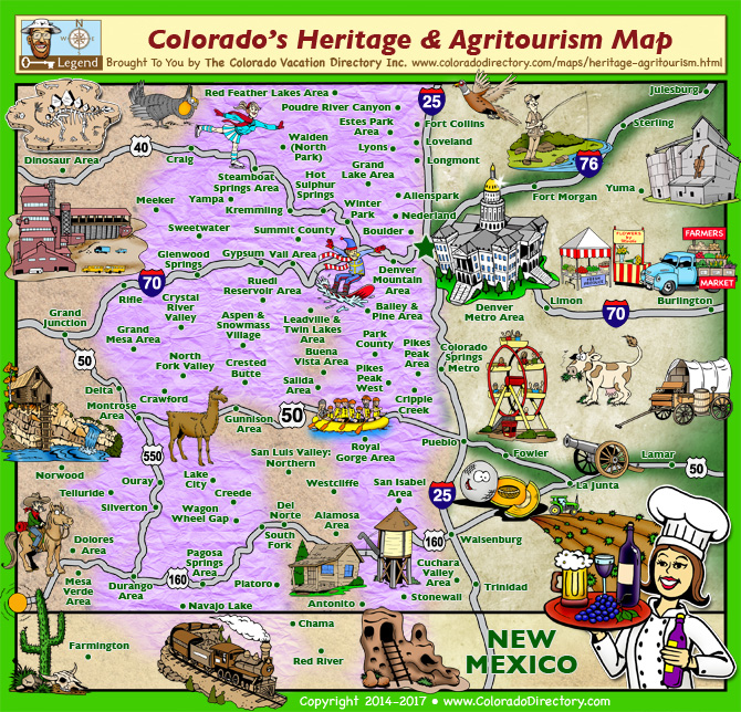 Colorado Heritage and Agritourism Map