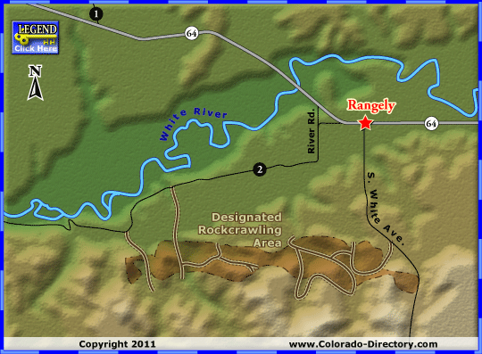 Jeep, ATV, UTV, Rockcrawling, Trails Map for Dinosaur, Rangely, Colorado