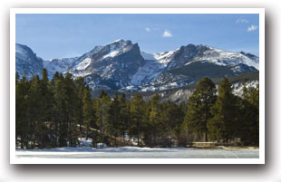 Bear Lake Trailhead in the winter, Colorado