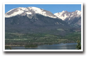 Buffalo Mountain and Lake Dillon in Colorado
