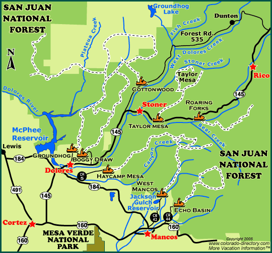 Dolores Snowmobile Trails Map | Colorado Vacation Directory