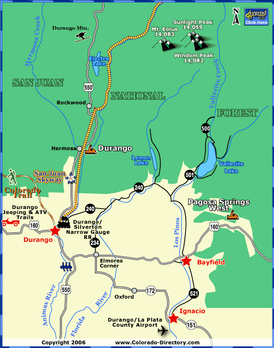 35 Durango Silverton Train Map - Maps Database Source