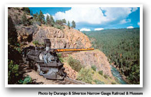 Durango and Silverton Railroad, Colorado Vacation Directory