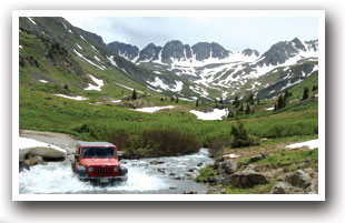 Jeeping near Lake City, Colorado