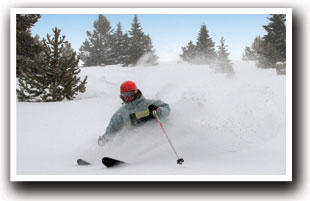 Powder Skiing at Ski Cooper and Chicago Ridge Ski Resort, Leadville, Colorado