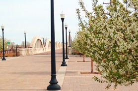 The Rainbow Arch Bridge in Fort Morgan, Colorado