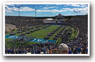 Falcon Stadium at the USAF north of Colorado Springs