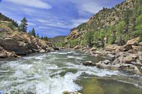 Arkansas River flowing down Browns Canyon National Monument, Colorado