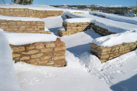 Canyons of the Ancients National Monument with a coat of snow, Colorado