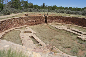 The Great Kiva at Lowry Pueblo in Canyons of the Ancients National Monument, Colorado