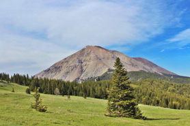 The West Peak of the Spanish Peaks in Colorado