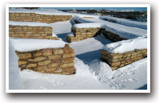 Canyons of the Ancients National Monument with a coat of snow, Colorado Vacation Directory