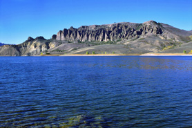Ridge overlooking the Blue Mesa Curecanti National Recreation Area located near Gunnison and Sapinero, CO