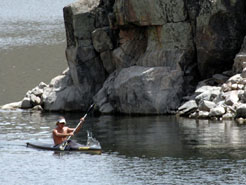 Kayaking on Blue Mesa, Gunnison, CO, Colorado Vacation Directory