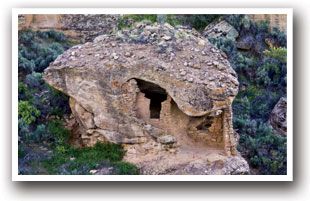 Eroded boulder house, Colorado