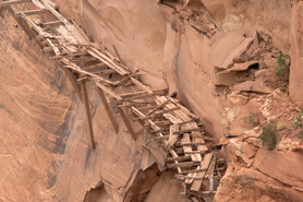 The Hanging Flume located along the Windgate Sandstone Cliffs, Colorado