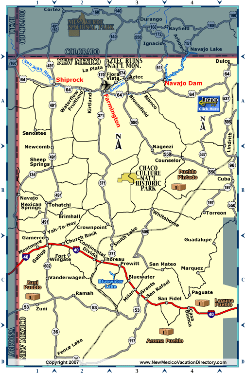 Northwest New Mexico Map