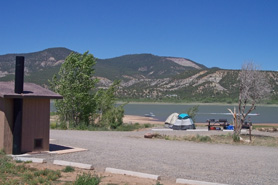 Tent sites next to Navajo Lake, Colorado