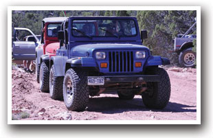 Jeeping off-road in Norwood, Colorado