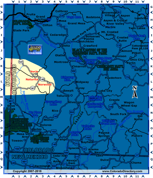 Southwest Colorado Map