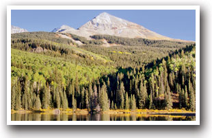 Nice scenic view at Miramonte Reservoir, Colorado