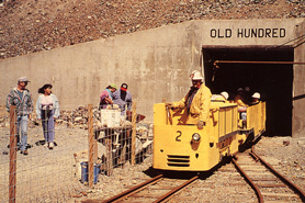 Mine Tram at the Old Hundred Gold Mine Tour near Silverton, Ouray, and Durango, Colorado