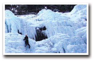 Ice Climbing at the Ice Park in Ouray, Colorado