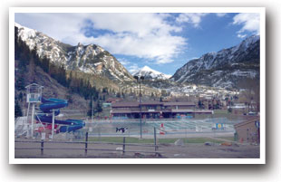 Relaxing at Ouray Hot Springs Colorado