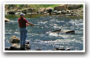 Fly Fishing on the San Juan near Pagosa Springs, Colorado